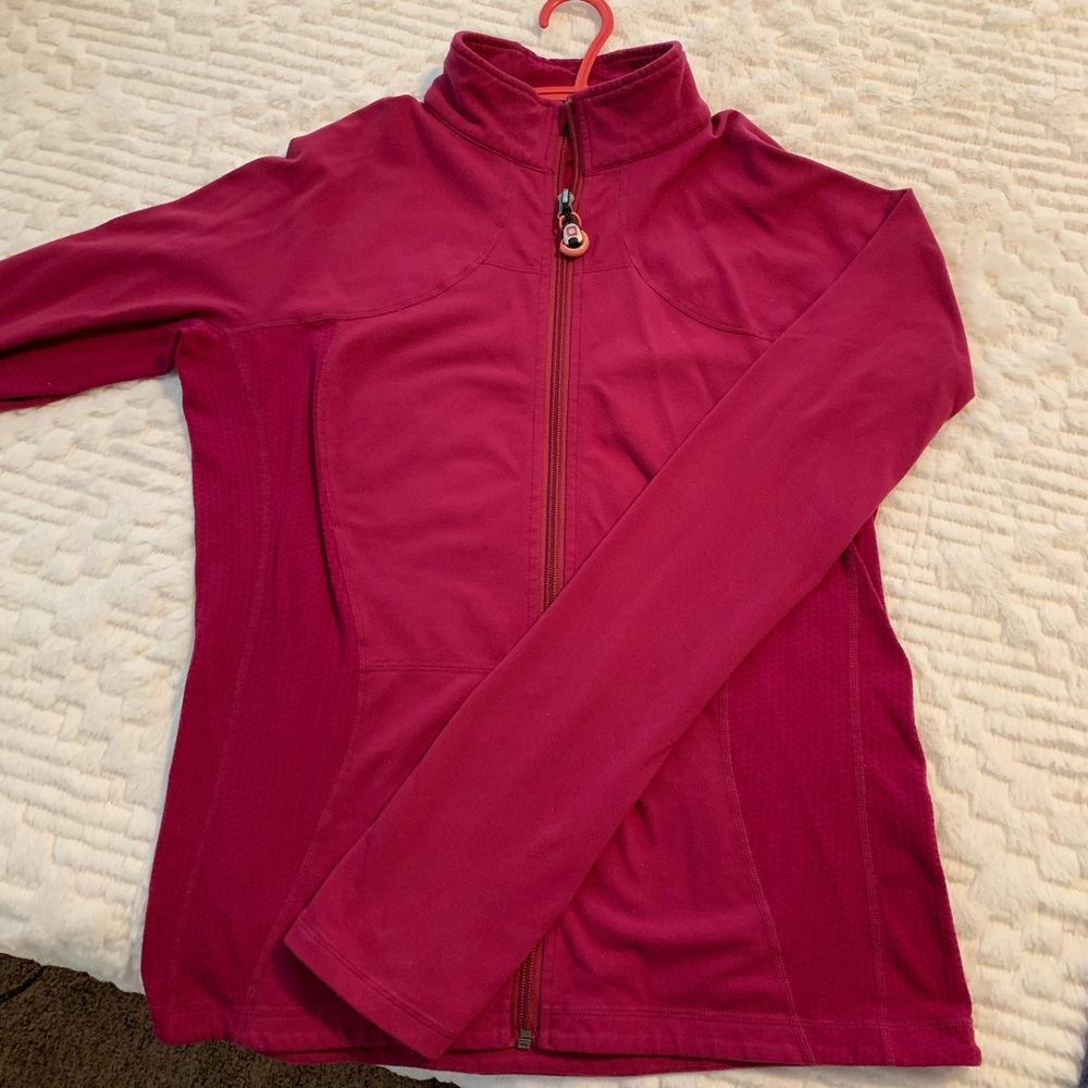 Pink/fuscia colored LULU LEMON zip up jacket